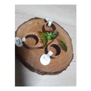 우드 링 (나무 반지) 3개 일괄